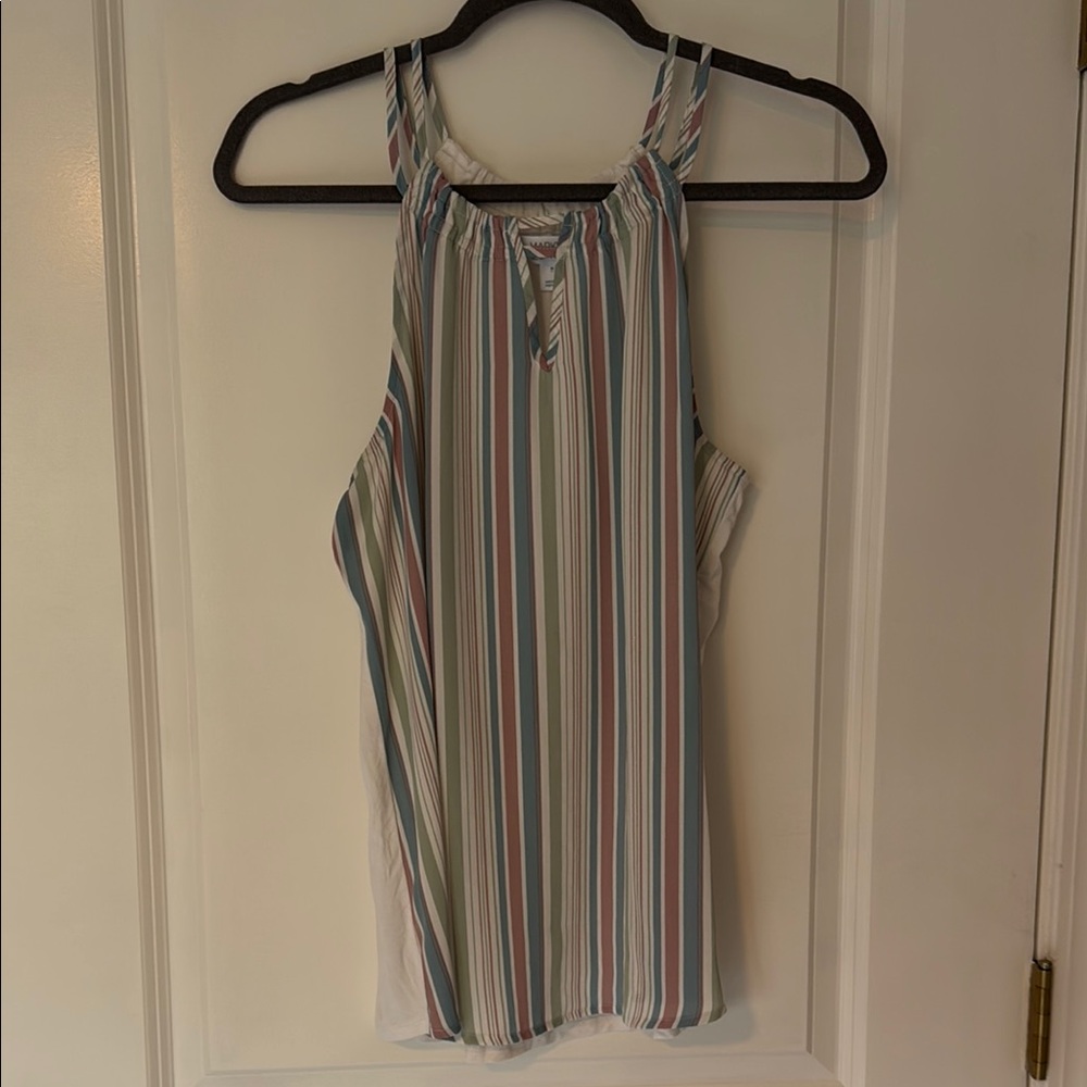 Striped Sleeveless Women's Top